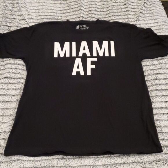 Black Miami AF men's tee size XL - Picture 1 of 6